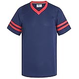 Pullonsy Navy Blue Football Jerseys for Men Women