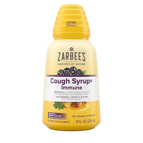 ZARBEE’S NATURALS COMPLETE DAYTIME COUGH SYRUP + IMMUNE...