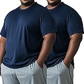Cadtuos Men’s Big and Tall Shirts Cooling Quick Dry Moisture Wicking Workout Athletic Lightweight Short Sleeve Active T-Shirt