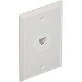 Monoprice 107078 Wall Plate Jacks 8P8C Single, Flush Type