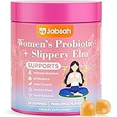 Her Juicy Feminine Probiotics Gummies for Women, Women's Probiotic Gummy with Slippery Elm - Supports pH Balance, Vaginal Health, Gut & Immune System Health for Women - Tasty Pineapple (60 Count)