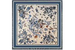 Silk Hair Bandanas for Women Head Scarves for Sleeping Satin Neck Scarf Square Headband 35"