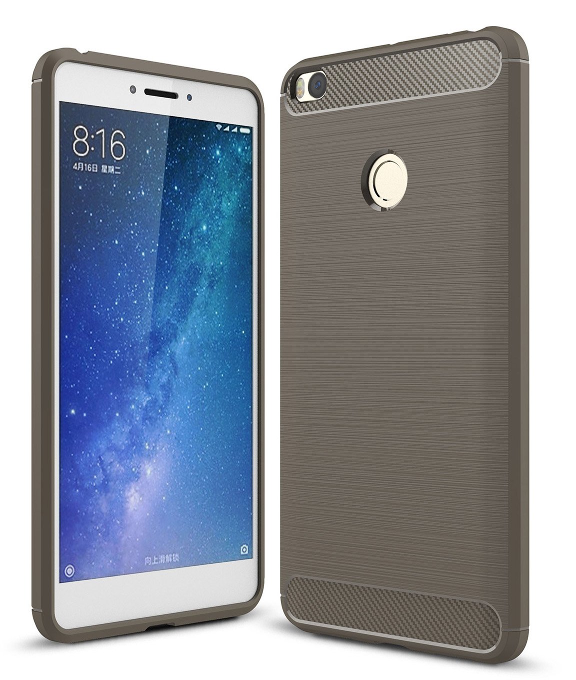 XiaoMi Mi Max Case,SMTR Ultra Silm Case Cover [Durable][shockproof]  Maximum Shock Protection For XiaoMi Mi Max Gray