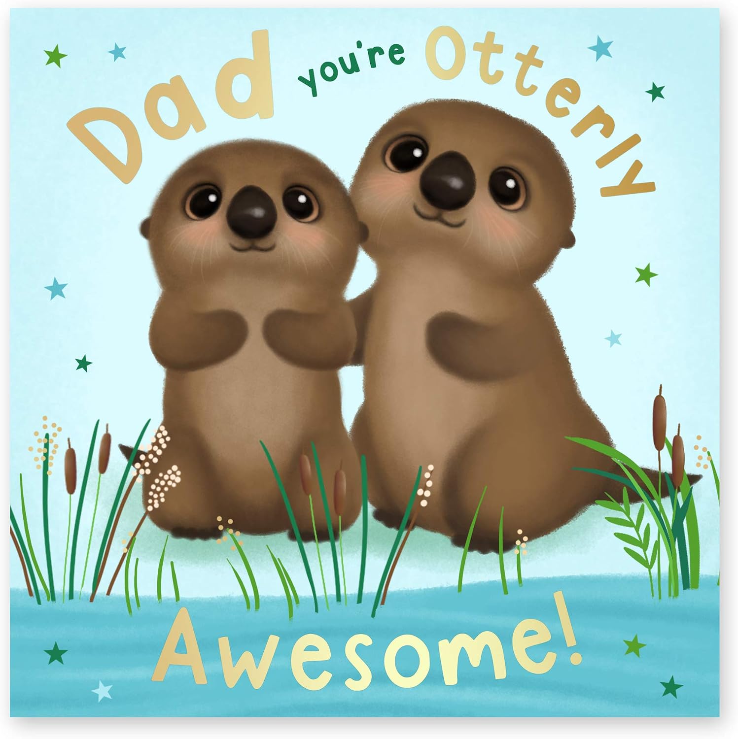 Central 23 Daddy Birthday Cards, Sweet Birthday Card for Dad, 'Dad You're Otterly Awesome', Cute Dad Birthday Card - Image 3