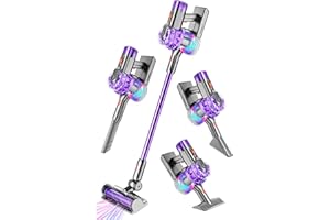 BLAXTEM 4-in-1 Kids Vacuum That Really Work, Toddler Pretend Play Cleaning Toy Vacuum Set W/ Light & Sound, Interactive Toy Cleaner Birthday Idea for 3 4 5 6+ Year Girl Boy (Purple)