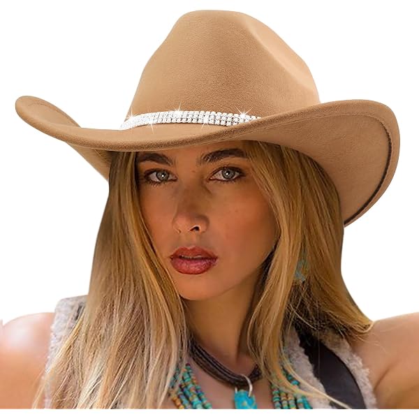 DRESHOW Cowboy Hat for Women and Men Classic Felt Western  display picture 1