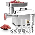 Paladin Equipment #32 Electric Commercial Meat Grinder Machine, 21 lbs Per Minute, 2 HP Heavy Duty Stainless Steel Meat grinder with sausage sufffer, Ideal for deer processing, Pet Food,Heavy Use