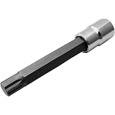 CTA Tools 4710 10-Point Lug Nut Bit Socket, 14mm, 1/2" Drive, 5" Long Tuner Lug Nut Socket with 13.75mm Point-to-Point Fitment
