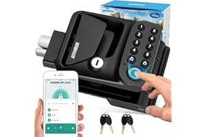 Kohree RV Door Lock Keyless Entry, 4-in-1 RV Door Locks Replacement with APP, Fingerprint, Password, Keys, Bluetooth RV Keyle