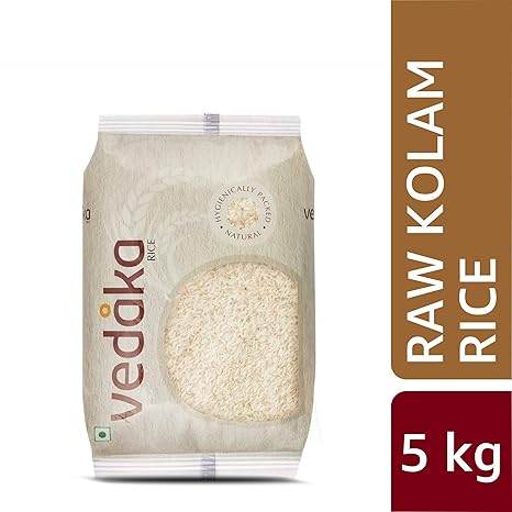 Amazon Brand-Vedaka Kolam Rice, Raw, 5kg