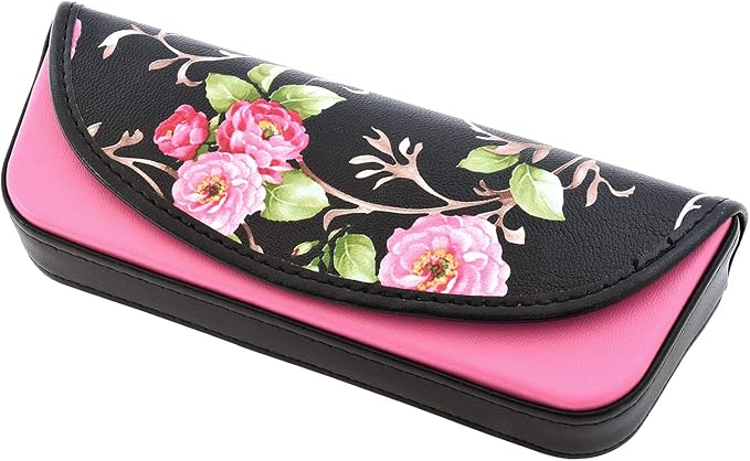 Amazon 花柄セミハードメガネケース バッグタイプ めがねケース 眼鏡ケース マグネット式 フラワー 花 お洒落 おしゃれ プレゼント ギフト 誕生日 クリスマス レディース 眼鏡小物 通販