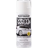 Rust-Oleum Automotive Vinyl Wrap Spray, Gloss White | Removable Coating | Peelable Finish | Temporary Vehicle Customization | Easy Application | Easy Removal