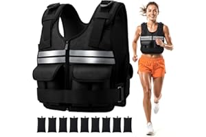 Slim Panda Adjustable Weighted Vest 2-18lb for Men & Women, Removable Workout Vest for Strength Training, Running & Fitness(9