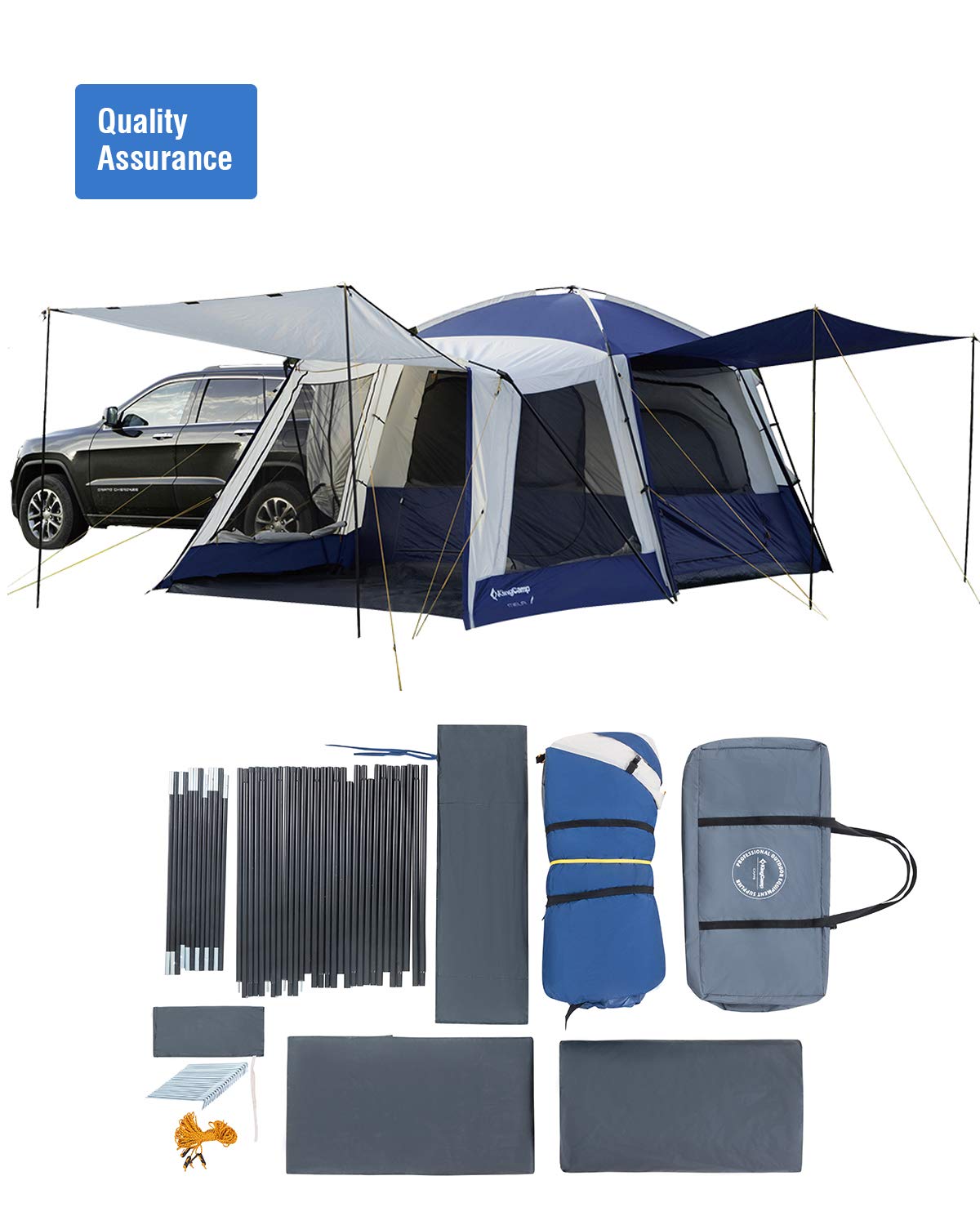 Car Tent KingCamp SUV Tent For Camping Person Easy Set Up Ten