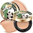 CATKIN Panda Land Full Coverage Cushion Fondation, Breathable Hydrating Nourishing Poreless Face Makeup Save for Sensitive Skin,Sheer Finish (C04 Buff)