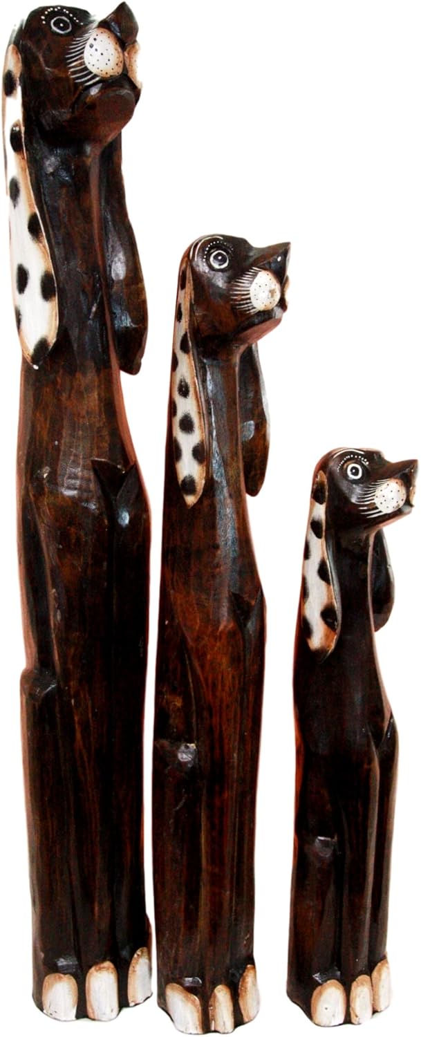 Amazon Com Balikraft Hand Made Wood Artisans Anjing Tutul Large
