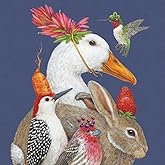 Paperproducts Design Vicki Sawyer Cocktail Napkins - Decorative Paper Beverage Napkins for Dinner, Birthdays, Parties, Gifts, Celebrations - 5" x 5" Pack of 20 - A Few Good Friends Design