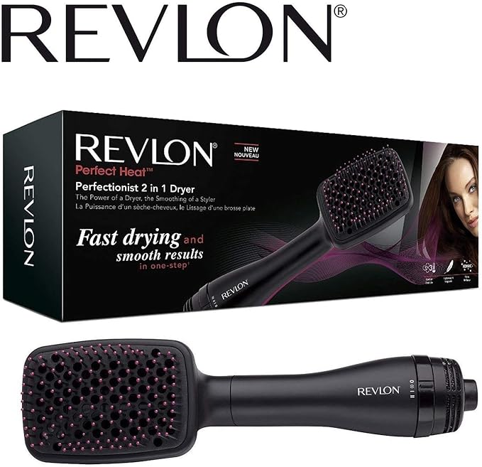 Revlon RVHA6475UK Perfectionist 2in1 Ionising Paddle Brush Hair Dryer