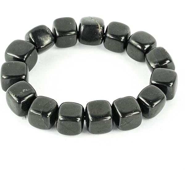 Amazon.com: Karelian Heritage Shungite Stone Black Beaded Bracelet