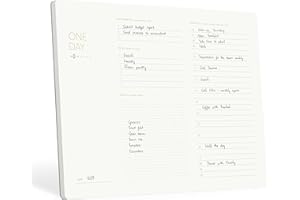 Pinesman - One Day, Elegant Daily Desk Planner, Gold Foiled, Minimalist Productivity Planner Pad, Time Blocking Hourly Schedule, To Do List Notepad, A4, 52 Pages, FSC™ Certified