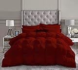 Luxury 500 GSM Burgundy Down Alternative 3 Pieces