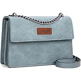 Wrangler Crossbody Purse for Women Shoulder Bag Vintage Wallets with Chain Strap