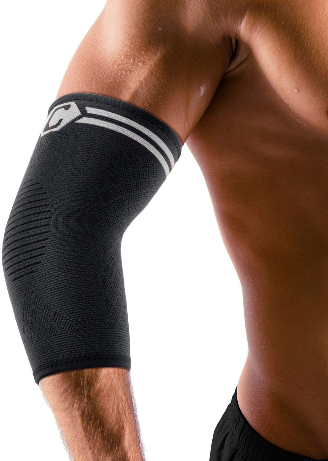 CAMBIVO 2 Pack Elbow Support for Men & Women – Anti-Slip Compression Sleeves for Tennis Elbow, Golf, Weightlifting, Tendonitis & Joint Pain Relief