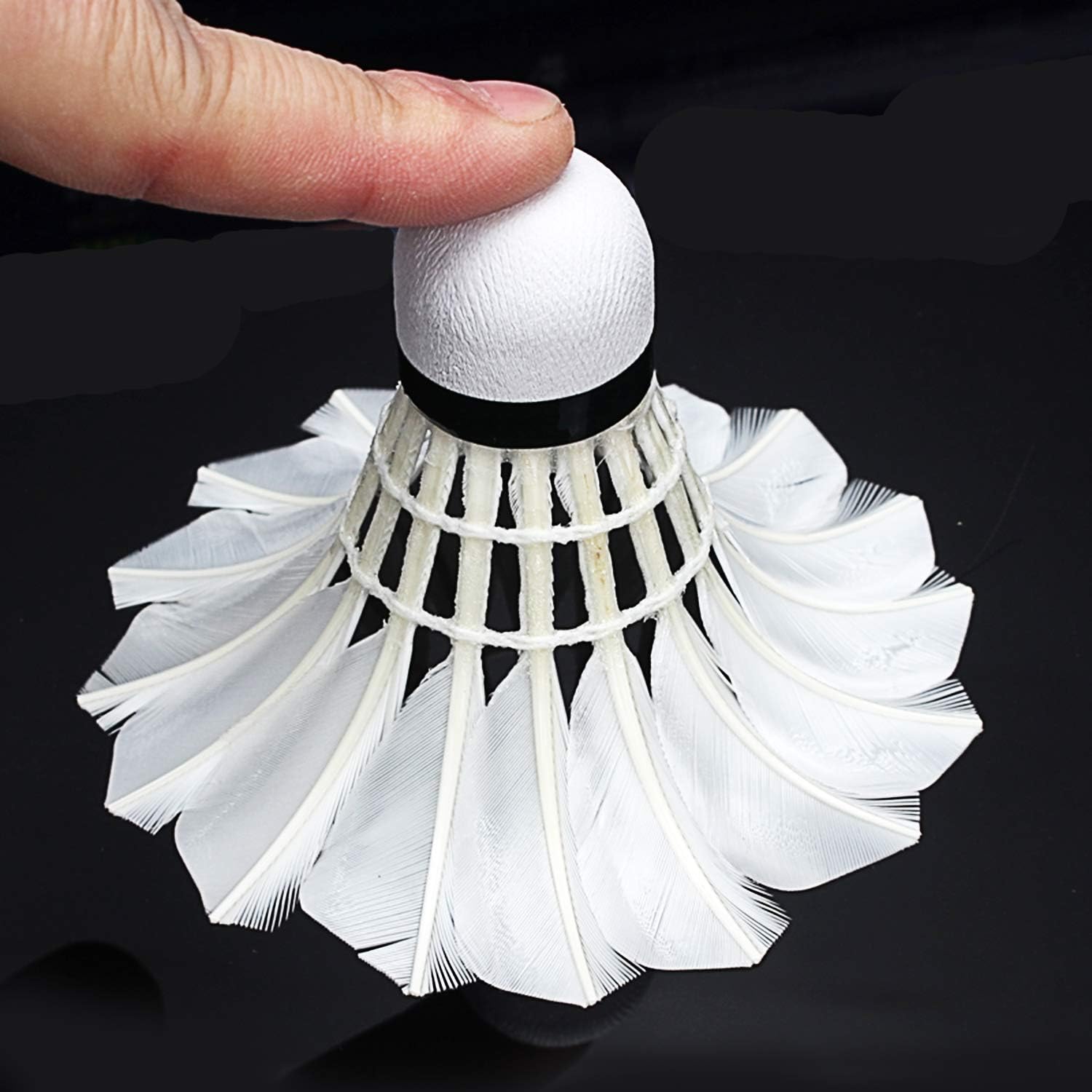 Portzon 12-Pack Goose Feather Badminton Shuttlecocks with Great Stability and Durability, High Speed Badminton Birdies Balls : Sports & Outdoors