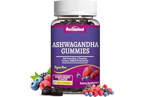 SmildeHeal Ashwagandha Gummies 3000mg - Stress Relief, Immune Support & Increased Energy - Ashwagandha Supplements for Women & Men - Natural Mixed Berry Flavor (60 Count)