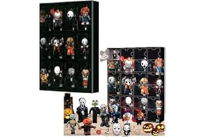 NUCUCINA Halloween Advent Calendar - 24 Days of Halloween Countdown - Horror Movie Mini Figures Toys Gifts for Kids