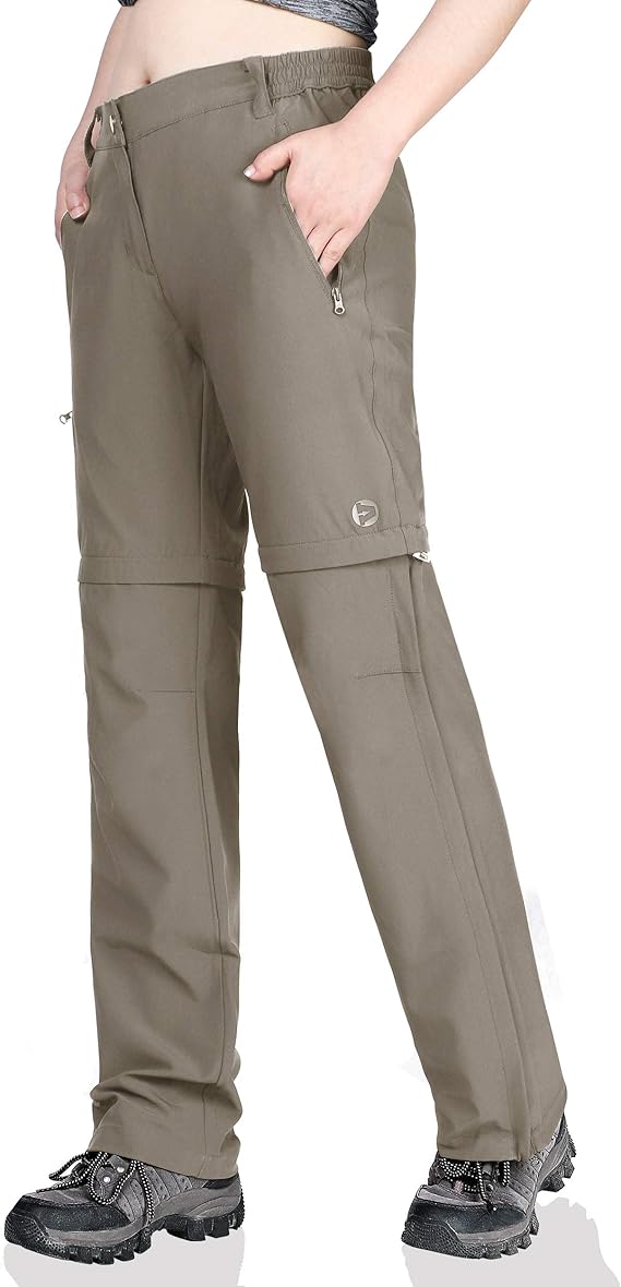Outdoor Ventures Women's Quick Dry ZipOff Hiking Travel Work Pants