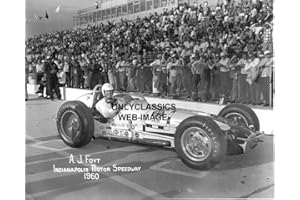 Schneider Electric 1960 INDY 500 AJ FOYT OFFY RACE CAR AUTO RACING 8X10 PHOTO INDIANA SPEEDWAY