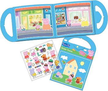 Peppa Pig Aktivitätsset Mit über 50 Aufklebern – 6 Szenen Zum Gestalten Für Kinder