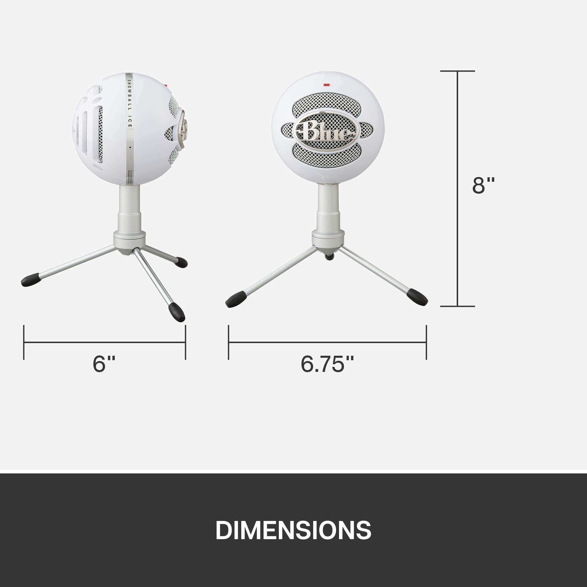 Blue Snowball iCE USB Mic for Recording and Streaming on PC and Mac