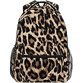 Oarencol Leopard Backpack Animal Skin Print Bookbag Daypack Travel Hiking Camping School Laptop Bag