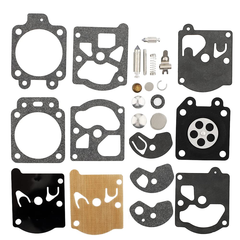 HIPA Carburettor Repair Carb Gasket Kit Diaphragm Rebuild Kit K10-WAT Gasket Diaphragm for Husqvarna McCulloch Echo Chainsaw Trimmer