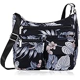 Kamo Crossbody for Women - Multi-pocket Shoulder Lightweight Messenger Casual Printed Purse Handbag Travel Bag
