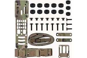 BZZAQ Drop Leg Holster Adapter Duty Belt Accessories for QLS Kit, Modular Holster Adapter with Thigh Strap Airsoft Tactical Gear, Compatible for Safariland QLS/G-Code/Blackhawk