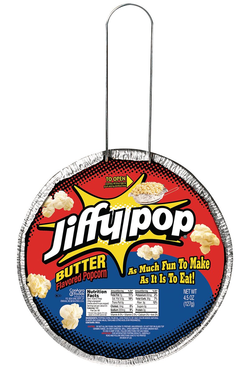 Jiffy Pop ButterFlavored Popcorn, 4.5Ounce Units (Pack of 24) Amazon