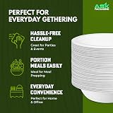 Ask Packaging 240 ml Bagasse Bowls - 100 Pack, Biodegradable Microwavable view 8