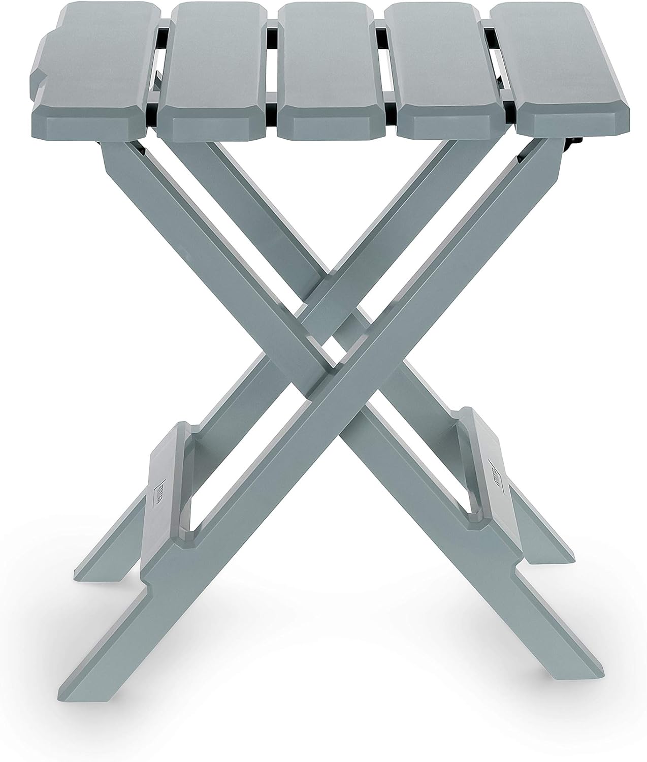 Camco Adirondack Portable Outdoor Folding Side Table - Perfect for The Beach, Camping, Picnics, Cookouts and More - Weatherproof and Rust Resistant - Gray (21032): Automotive