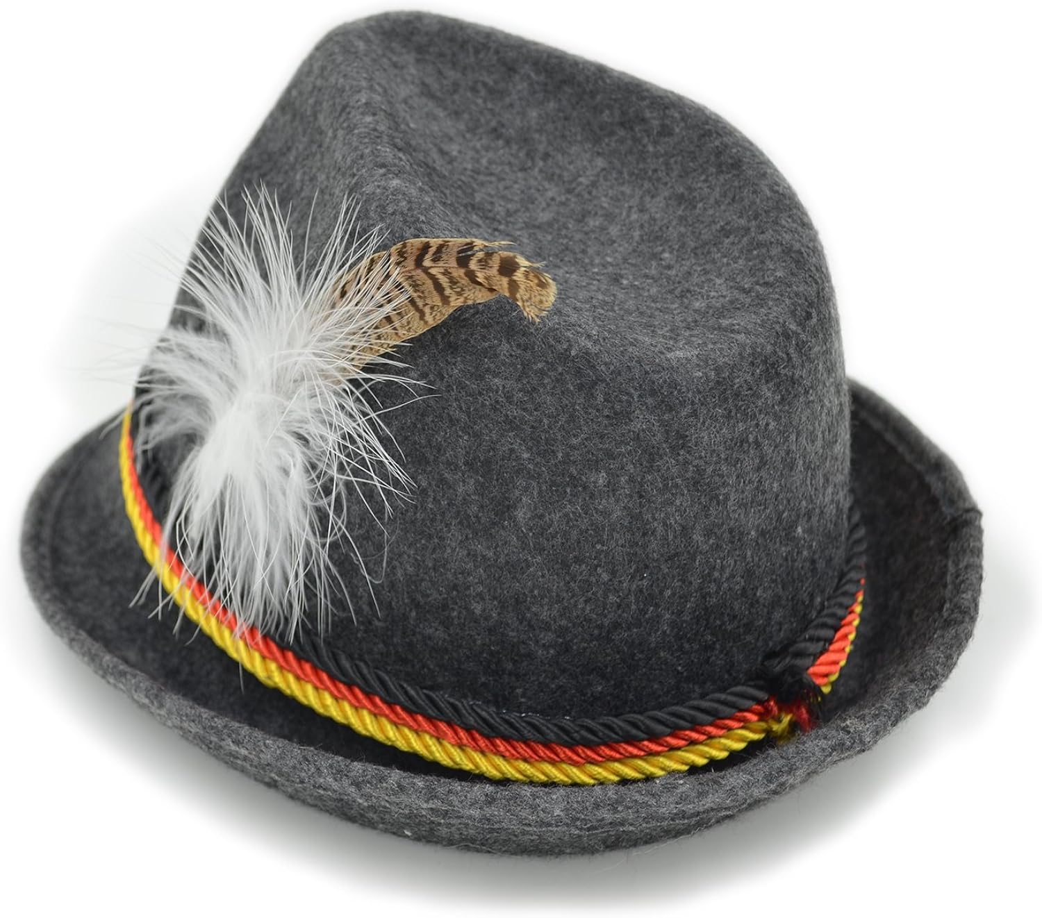 Melesh Adult Felt Swiss German Alpine Bavarian Oktoberfest Hat Cap: Clothing