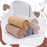 Meng Jiaran 5 Pack Baby Muslin Squares 23x22cm Cotton Wipes White Pink Turmeric view 6