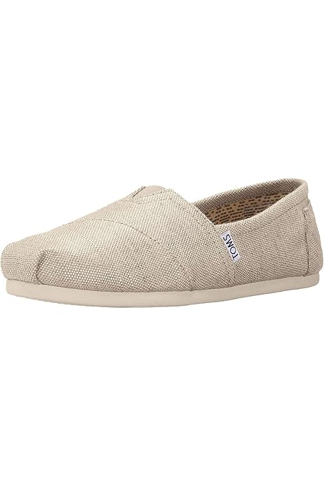 toms natural burlap women's classics