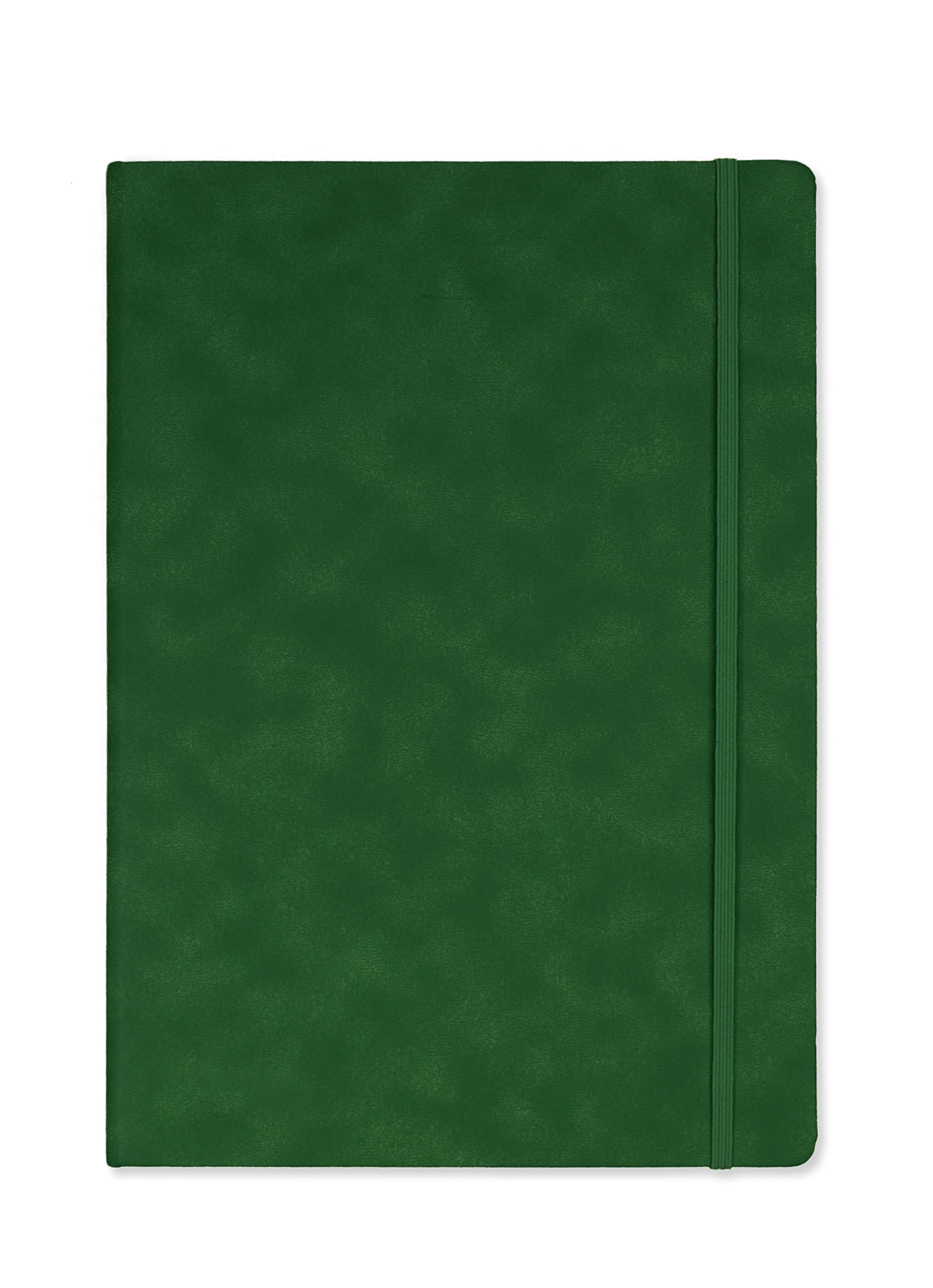 Silvine A4 Executive Hardback Notebook / Journal Green. 160 Lined Pages of 90gsm Premium Ivory Paper, British Racing Green (198BRG)