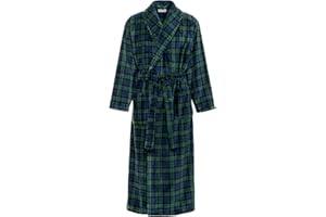 Alexander Del Rossa Long Mens Robe, Full Length Big and Tall Bathrobe for Men, Mens Bath Robes