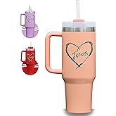 Christian Gifts for Women – 40oz Tumbler with Bible Verse, Baptism or Birthday Faith-Based Religious Gift, Jesus Cup (Sunset Peach)