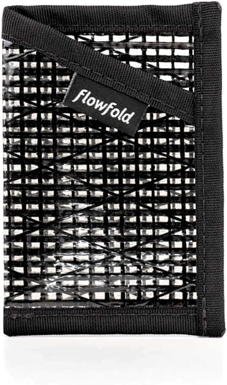 Flowfold Recycled Sailcloth Minimalist Card Holder Durable Slim Wallet Front Pocket Wallet, Card Holder Wallet Made in USA