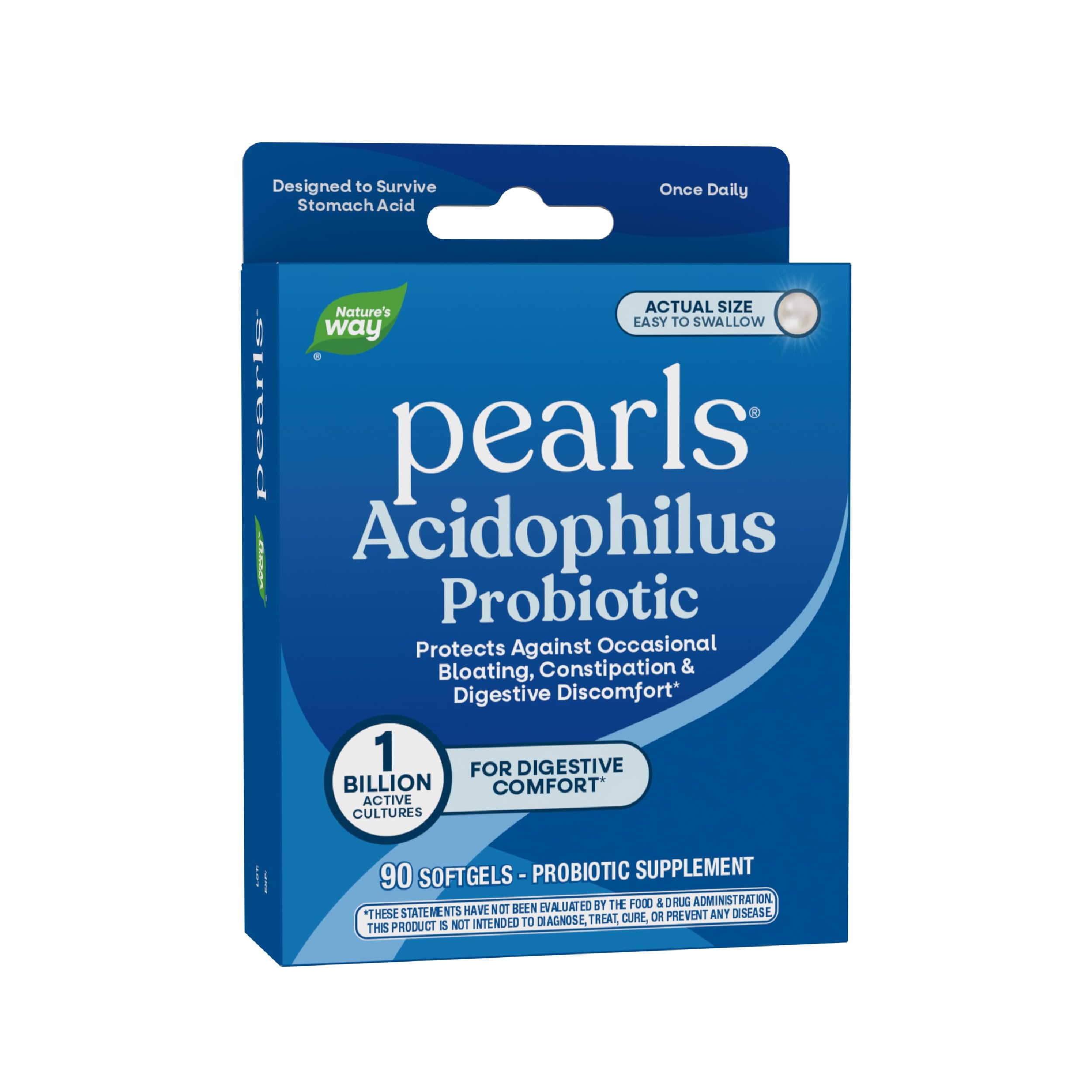 Probiotic Pearls Acidophilus 90 Softgels, Pack of 1
