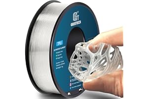 Geeetech TPU Filament 1.75mm, Soft Flexible Consumables for 3D Printer, Dimensional Accuracy +/- 0.03 mm,95A 1KG (2.2lbs) Spo